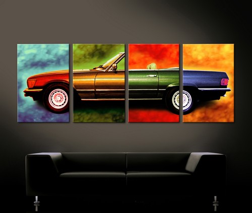 Pop art mercedes w107 - pop,