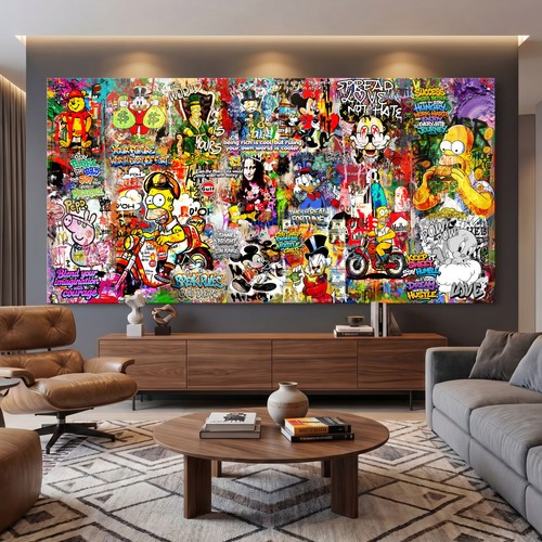Pop art graffiti wandkunst - pop,