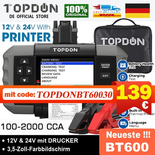 Topdon bt600 auto 12v - topdon,