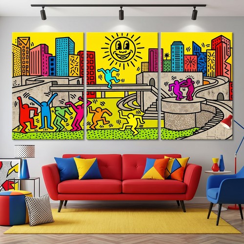 Keith haring dancing men xxl - dancing,