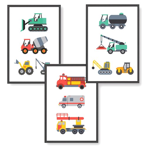 Himmelzucker 3er poster set - himmelzucker,