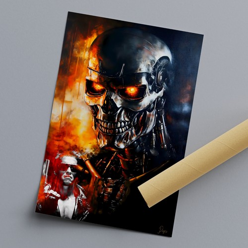 Terminator poster farbig - poster,
