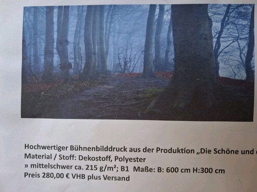 Bühnenbild druck wald - druck, 'wald'