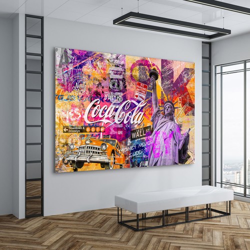 Acrylglas bild new york pop - new,