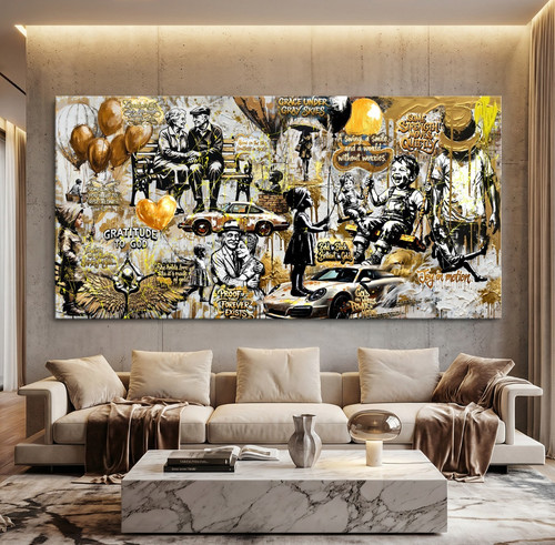 Banksy graffiti wandkunst - banksy,