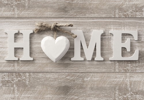 Holzoptik home love abstrakt - home,