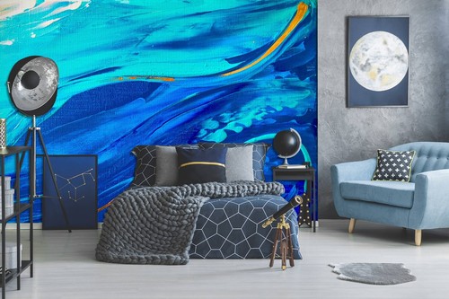 Blau malerei zhuc300 - malerei, tapete