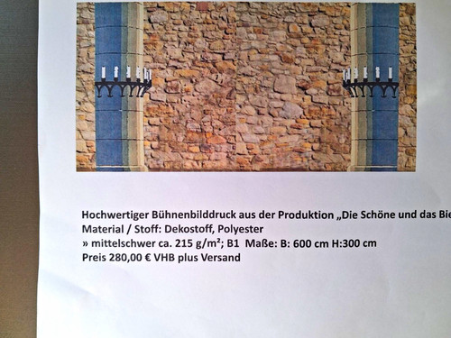 Bühnenbild druck vorhang - bühnenbild, mit