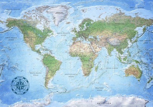 Weltkarte welt landkarte - welt, vlies